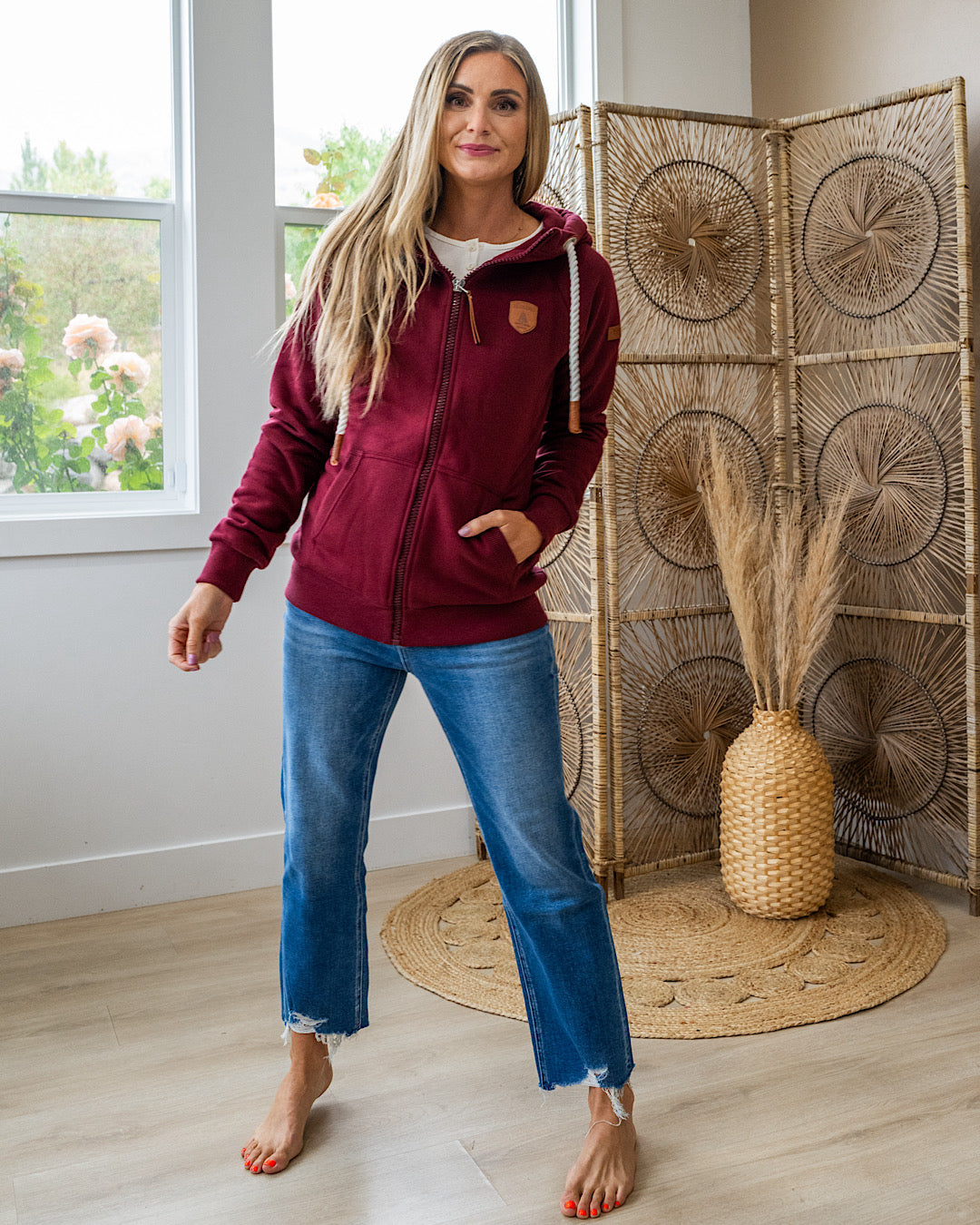 Wanakome Hera Full Zip Hoodie - Grape Wanakome