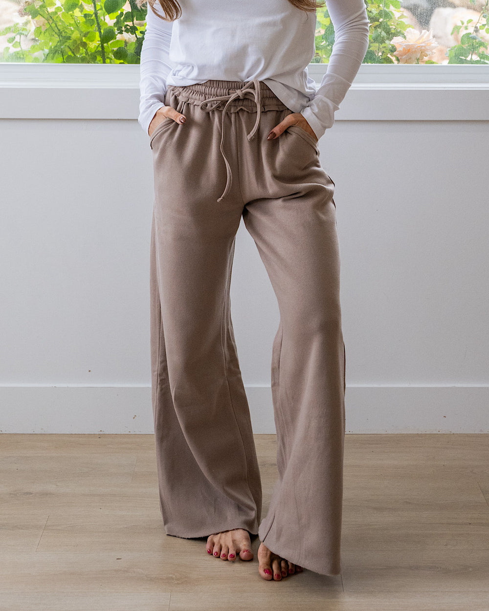 NEW! Wide Leg Lounge Pants - Cocoa Zenana