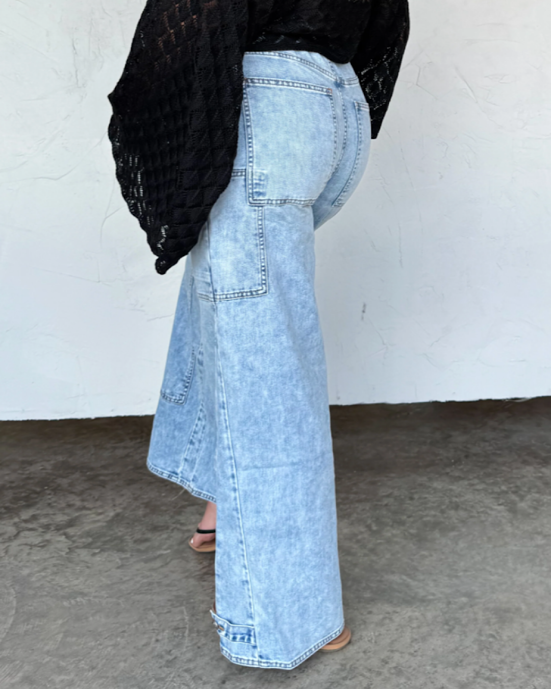 NEW! Blakely Say Yes Tie Waist Wide Leg Jeans Blakely