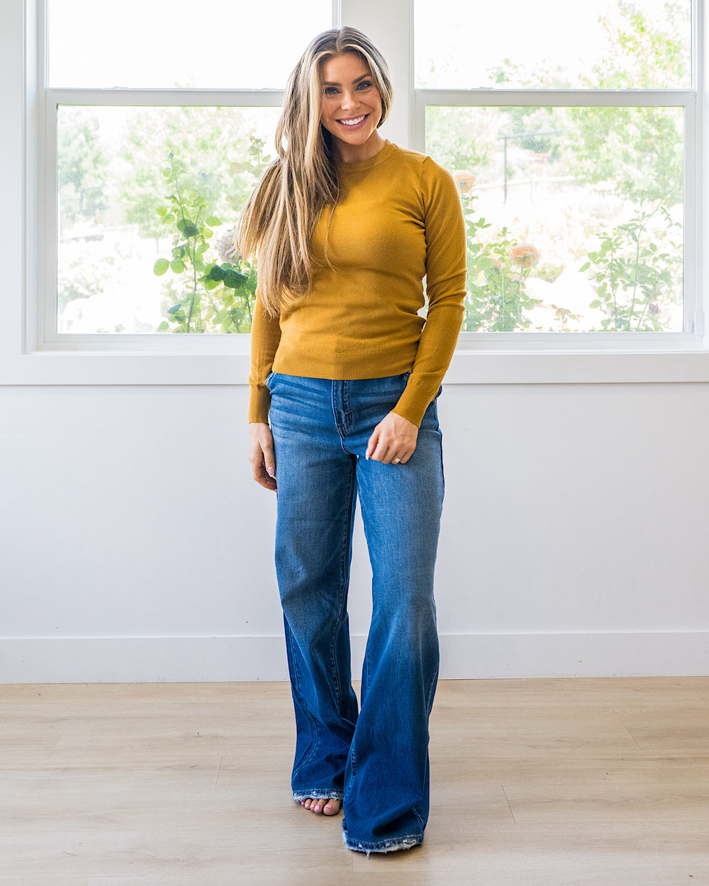 NEW! Eleanor Fine Knit Sweater - Golden Rod Be Cool