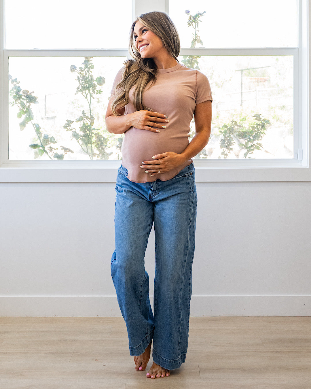 Brenley Ribbed Knit Top - Ginger