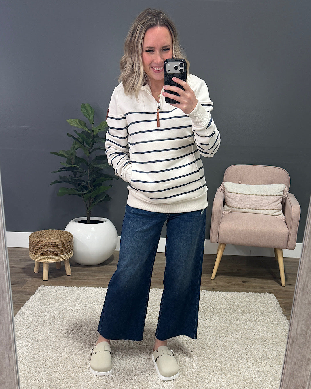 NEW! Wanakome Caro High Neck Sweatshirt - Ivory