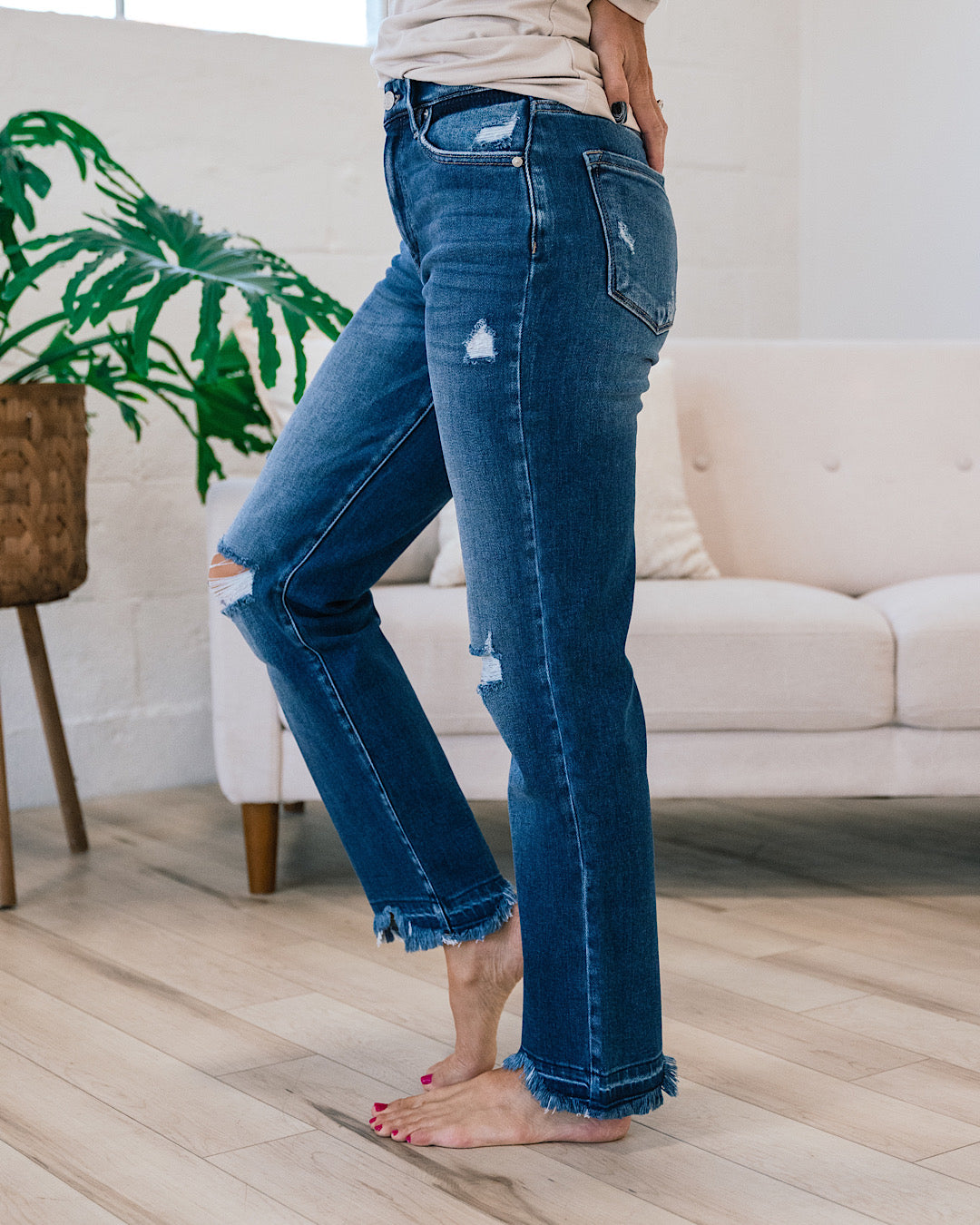 NEW! KanCan This Is Me Trying Straight Distressed Jeans  KanCan   