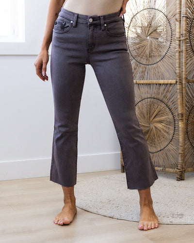 NEW! KanCan Donna Non Distressed Crop Bootcut Jeans - Plum  KanCan   