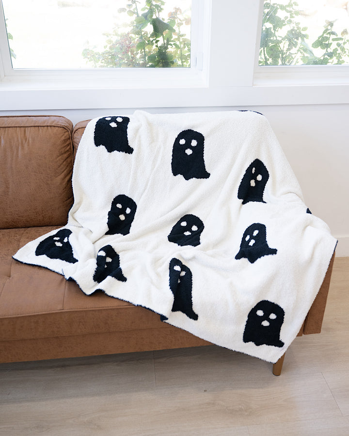 NEW! Comfy Luxe Throw Blanket - Ghost