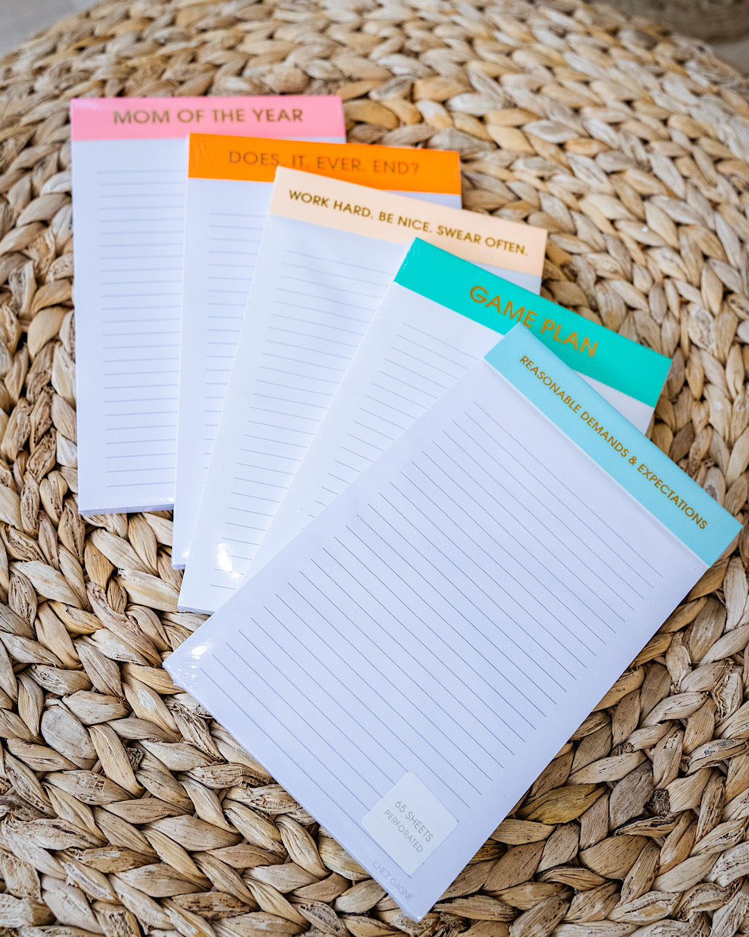 NEW! Note Pads - 5 Sayings  Chez Gagne   