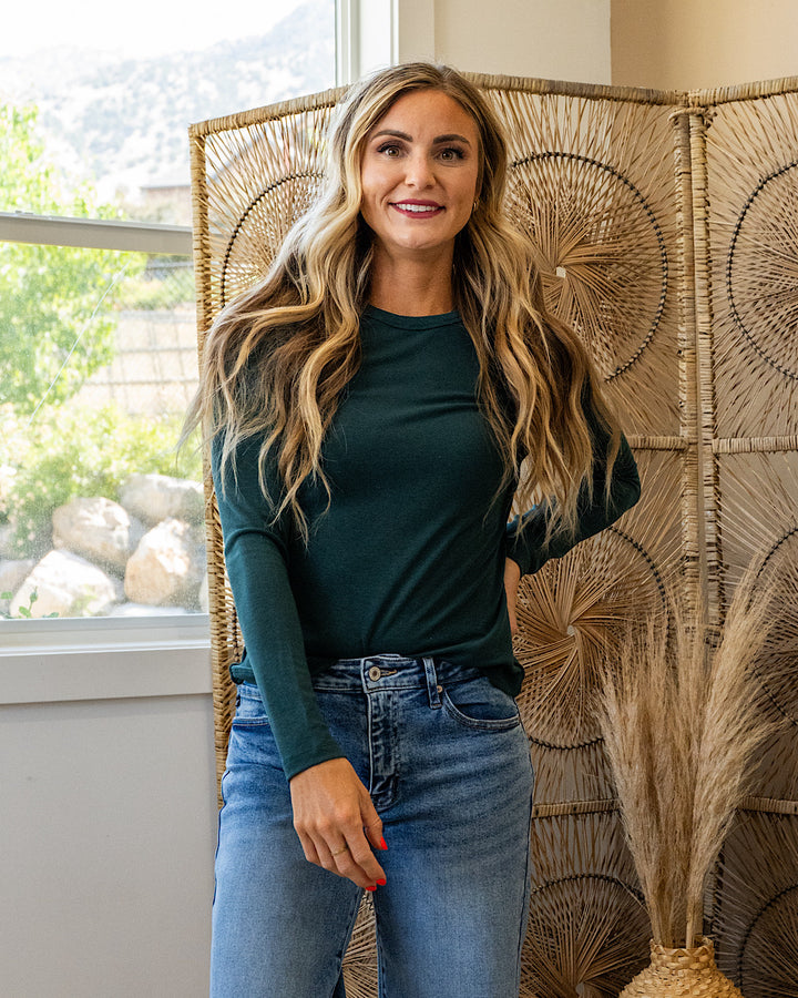 NEW! Can We Rib Knit Top - Forest