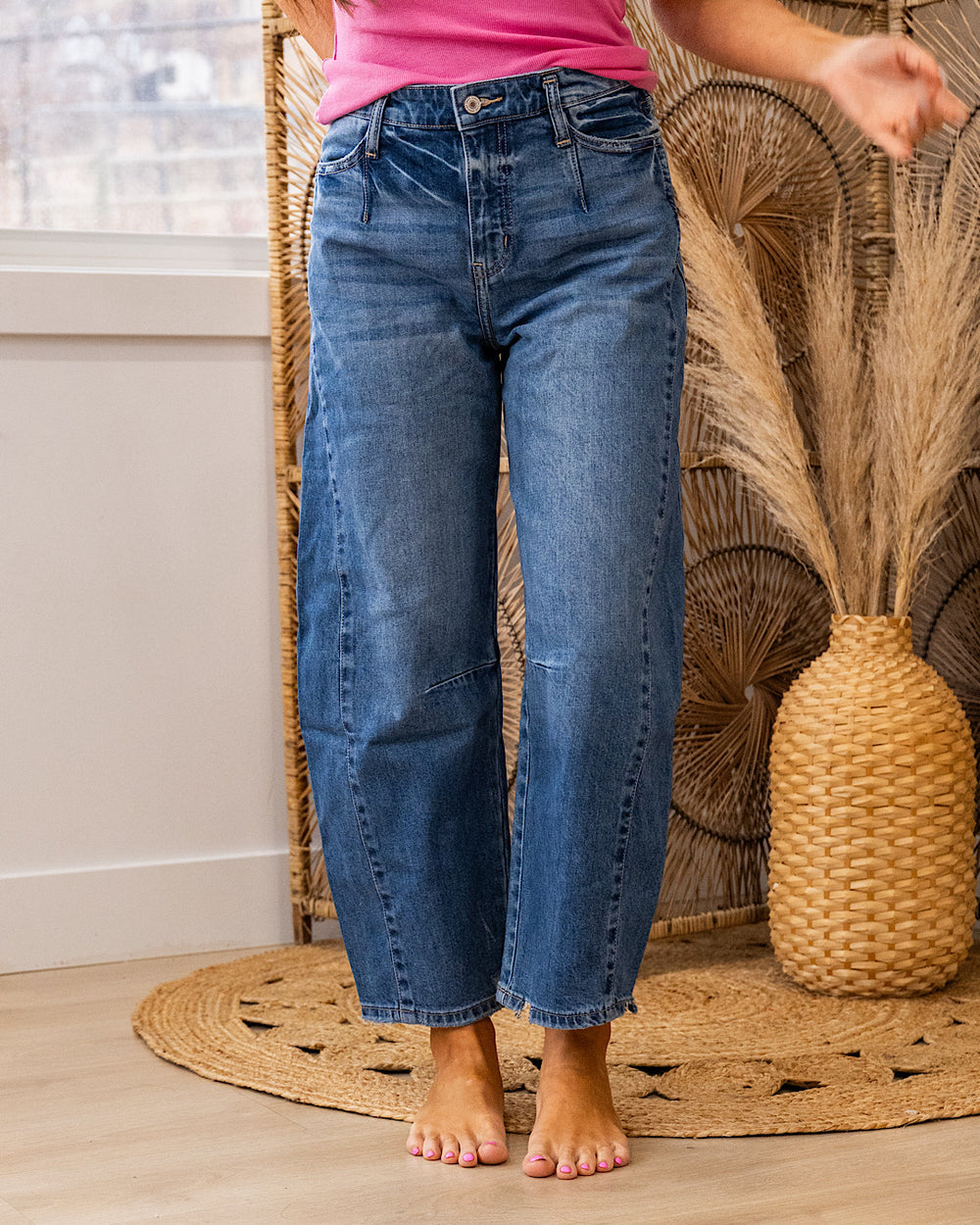 NEW! KanCan No Reason Non Distressed Barrel Jeans KanCan