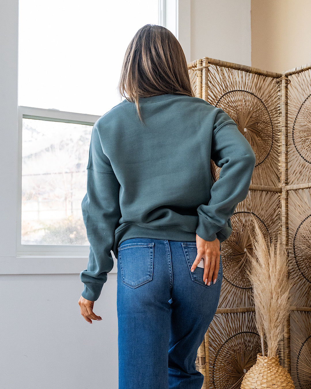 NEW! Cozy Crewneck Sweatshirt - Ash Jade