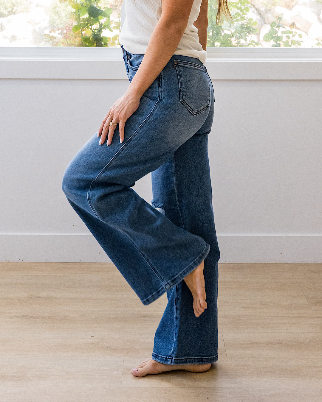 NEW! Judy Blue See You Soon Retro Wide Leg Jeans