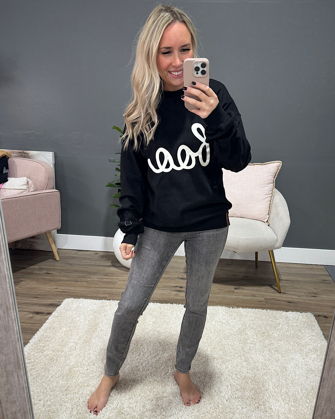 NEW! Ampersand Ave Boo'd Up University Pullover  Ampersand Ave   