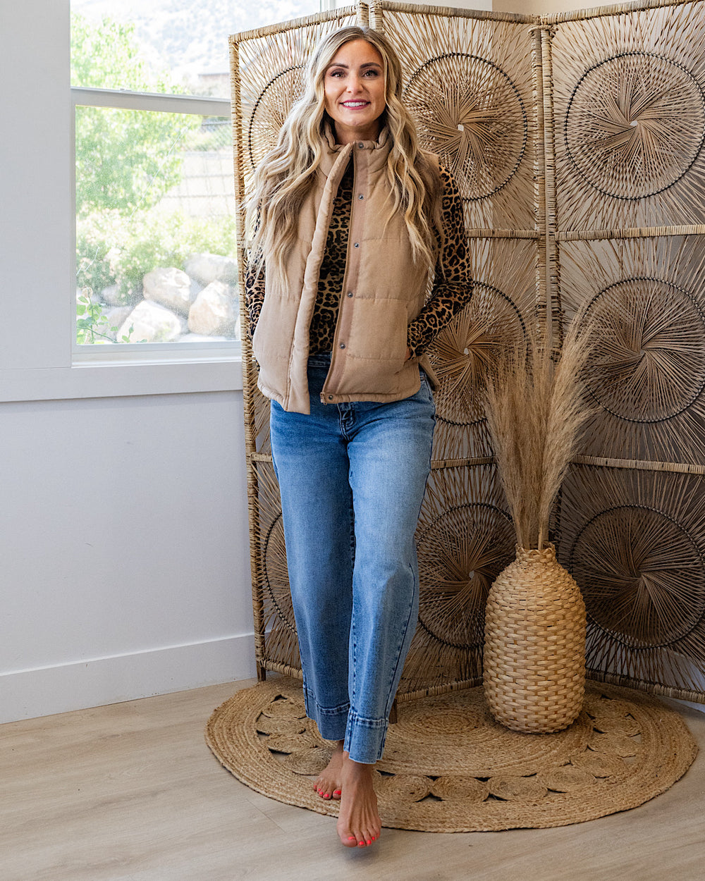 NEW! Peyton Puffer Vest - Camel Be Cool
