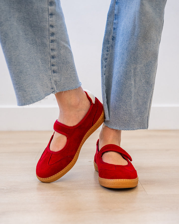 NEW! Corkys Calm Down Mary Jane Sneakers - Red Corkys Footwear