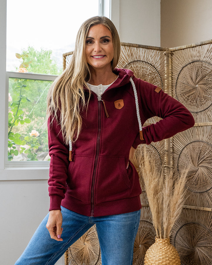 Wanakome Hera Full Zip Hoodie - Grape Wanakome