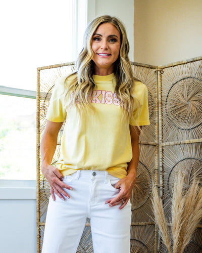 Sunkissed Butter Yellow Tee FINAL SALE  Kissed Apparel   