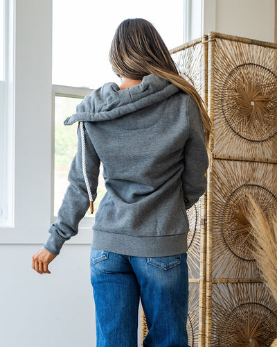 NEW! Wanakome Hestia Full Zip Sweatshirt - Dark Heather Gray  Wanakome   