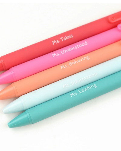 NEW! Pen Sets - 2 Options Mugsby One Size Favorite Teacher