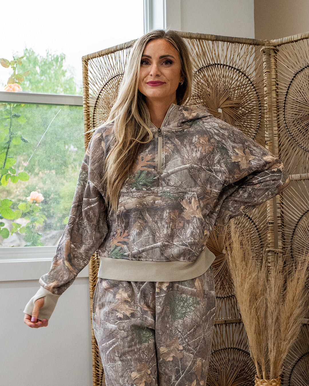 NEW! Easy Does Half Zip It Pullover - Camo Blakely