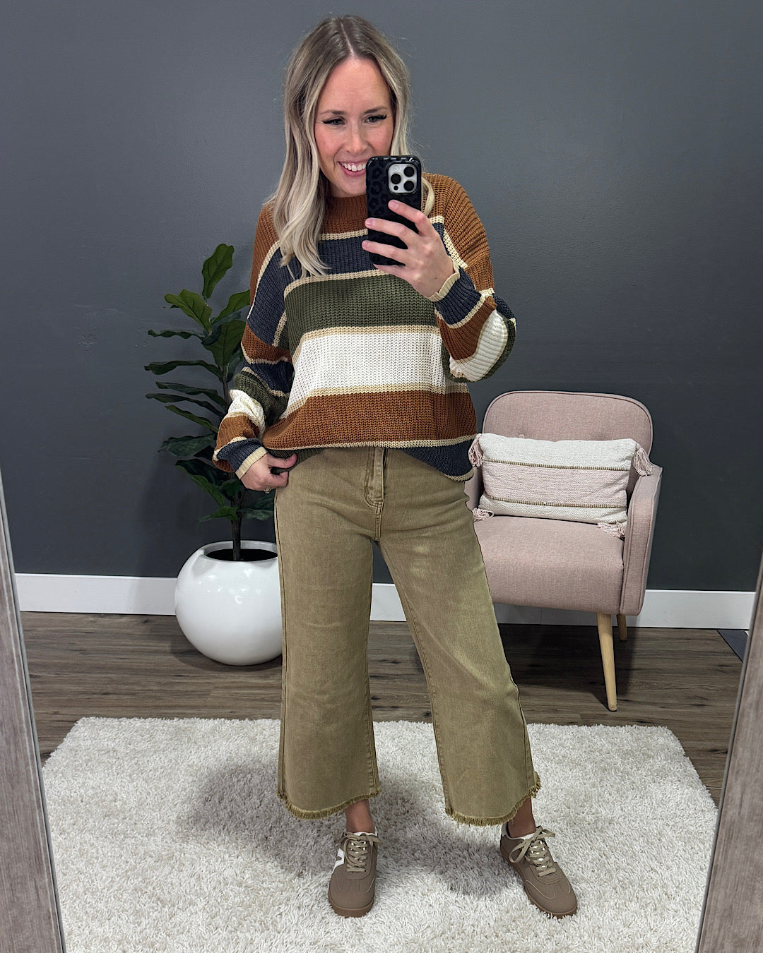 NEW! Mae Wide Leg Cropped Jeans - Light Camel Zenana