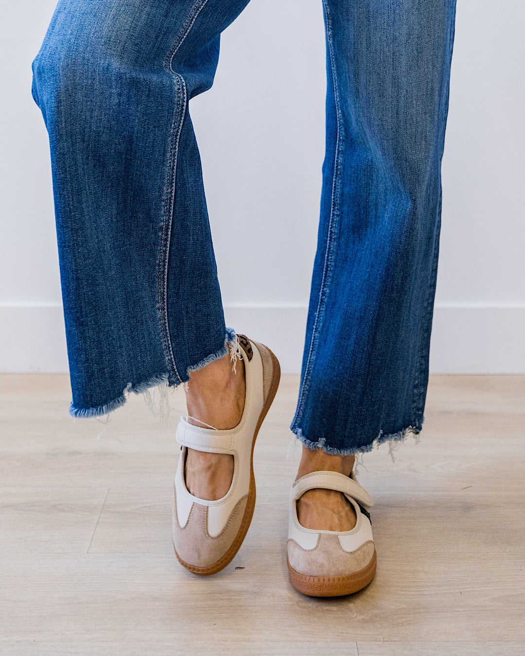 NEW! Corkys Calm Down Mary Jane Sneakers - Sand Combo