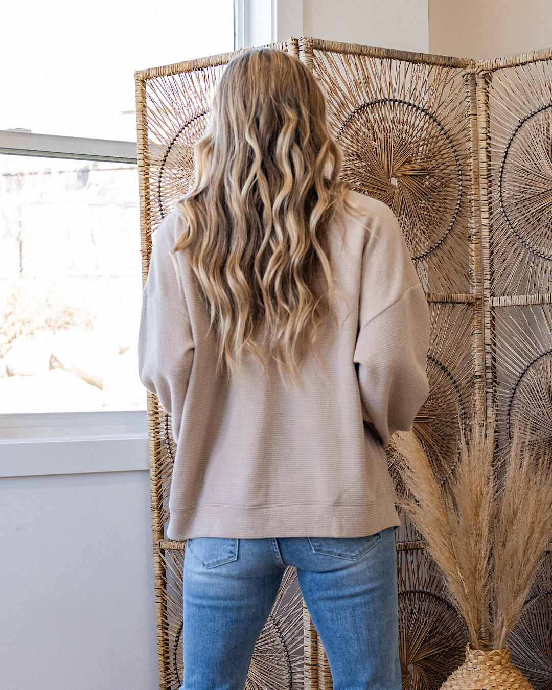 NEW! Mama Cloud Knit Top - Taupe Tres Bien