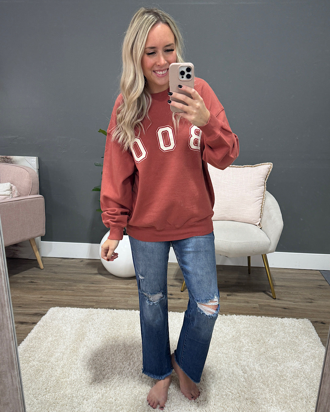 NEW! Boo Brick Sweatshirt  Tres Bien   