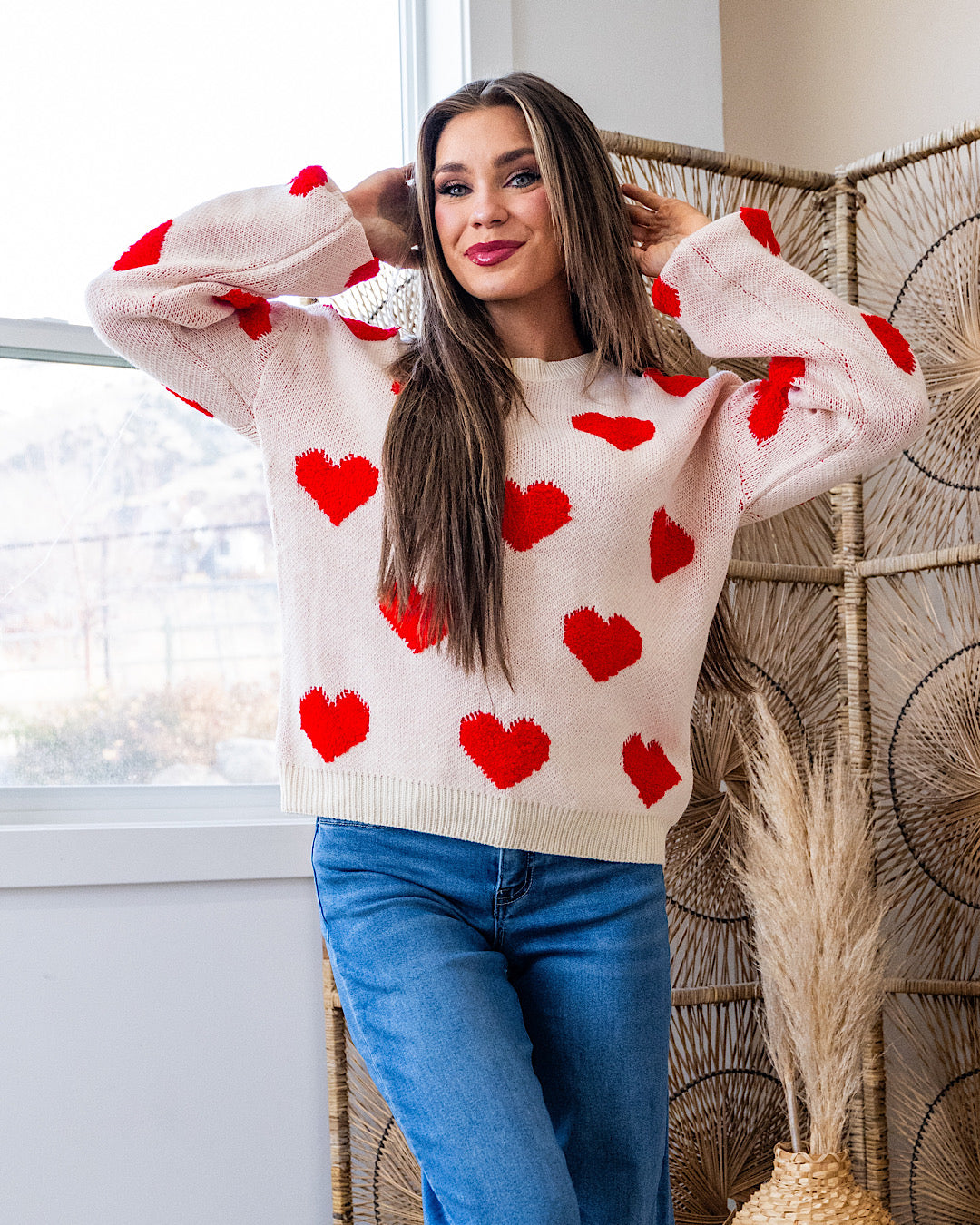 NEW! Be Mine Heart Knit Sweater