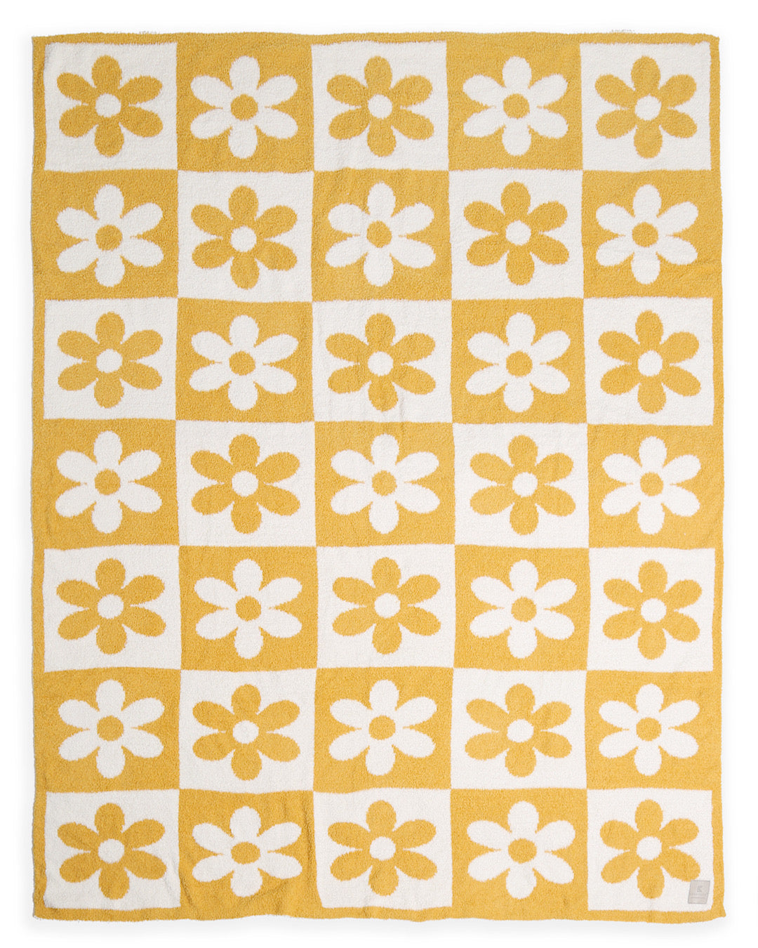 New! Comfy Luxe Throw Blanket - Daisy Checkered Jasmine Trading