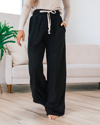 Ampersand Ave Performance Fleece Wide Leg Comfy Pants - Poppy Seed  Ampersand Ave   