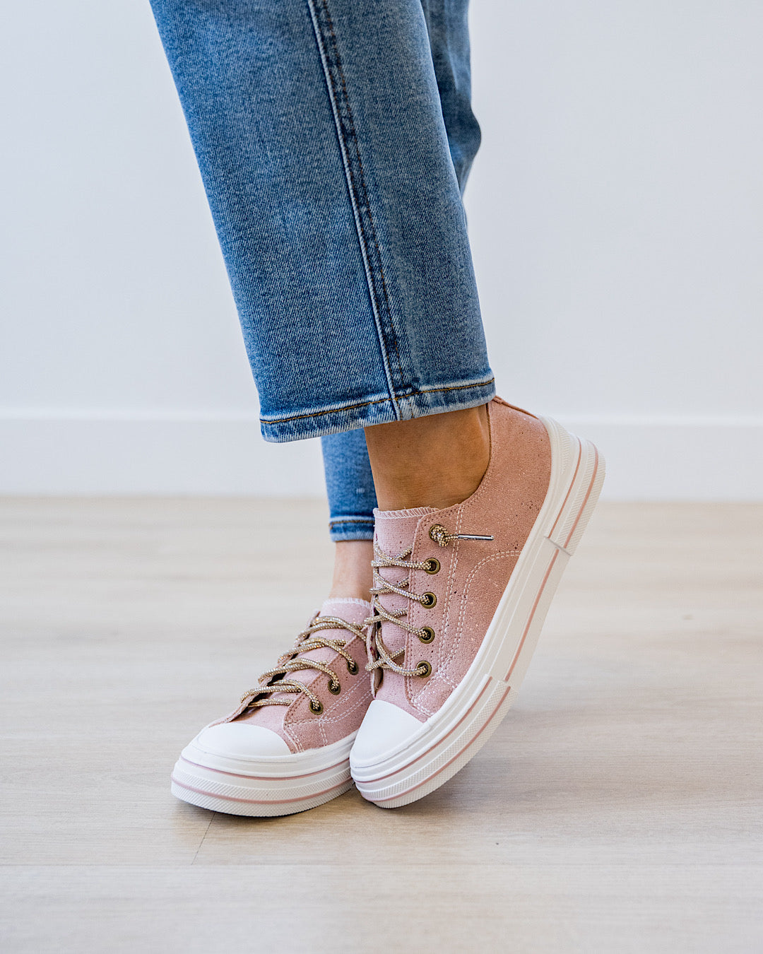 NEW! Very G Aman Suede Sneakers - Blush Very G
