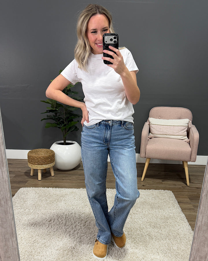 NEW! Melinda Short Sleeve Top - Ivory Be Cool