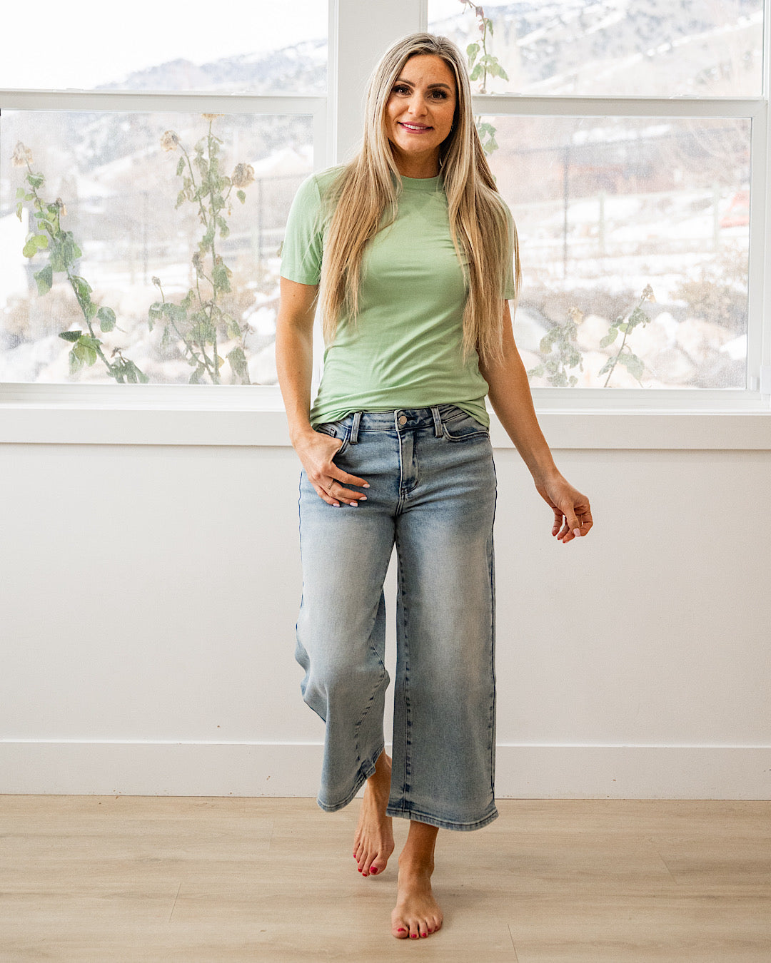 NEW! Blair Short Sleeve Top - Sage