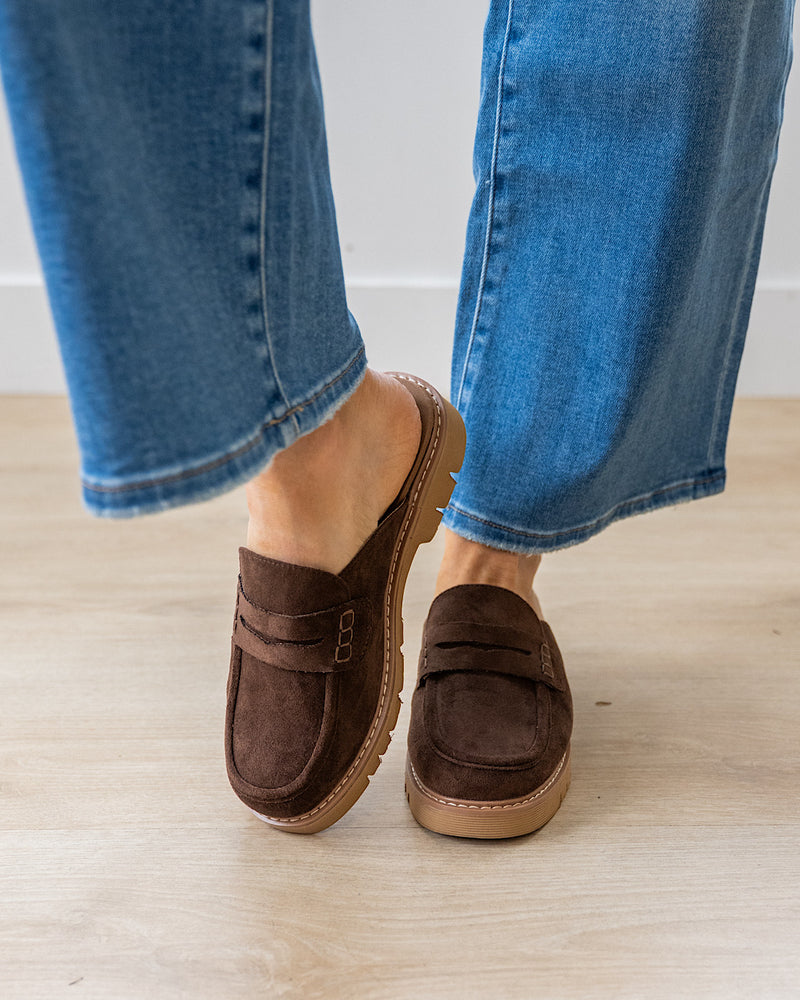NEW! Corkys Get Lucky Slip On Loafers - Chocolate
