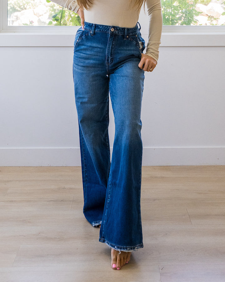 NEW! KanCan Take Away Wide Leg Trouser Jeans