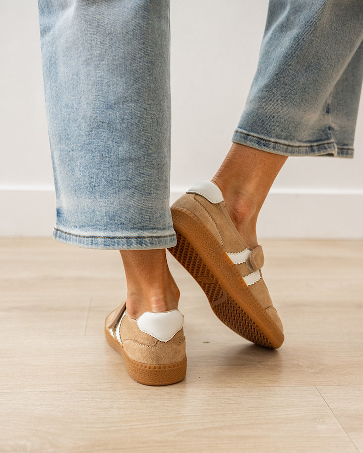 NEW! Corkys Calm Down Mary Jane Sneakers - Camel