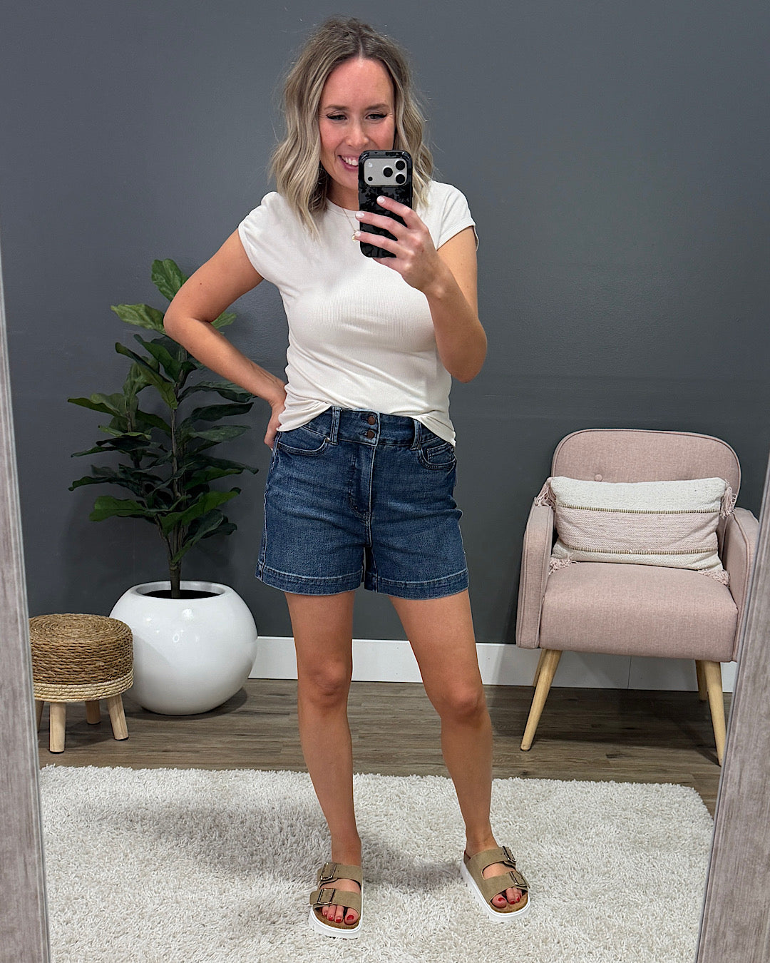 NEW! Judy Blue Melanie Control Top Jean Shorts Judy Blue