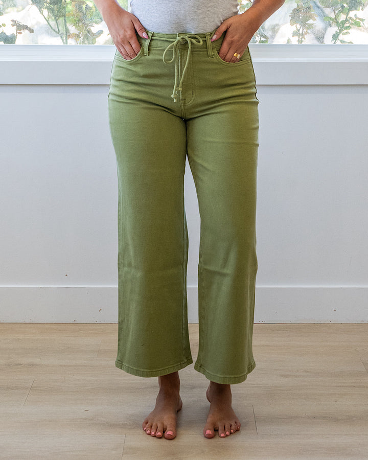 Vervet Kacie Cropped Wide Leg Jeans - Color Options Available!