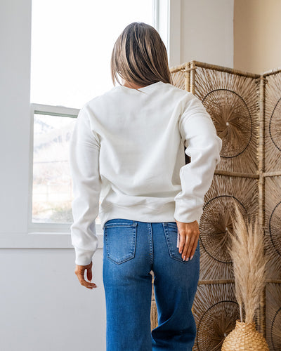 NEW! Cozy Crewneck Sweatshirt - Off White