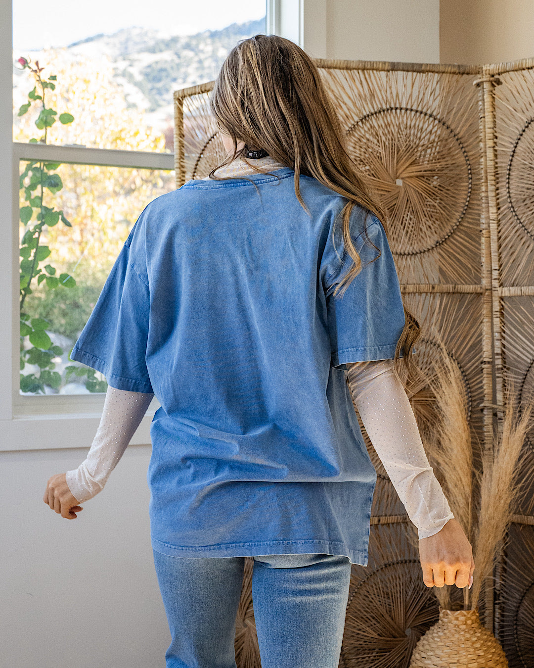 Puff Free Bird Blue Mineral Wash Tee Zutter