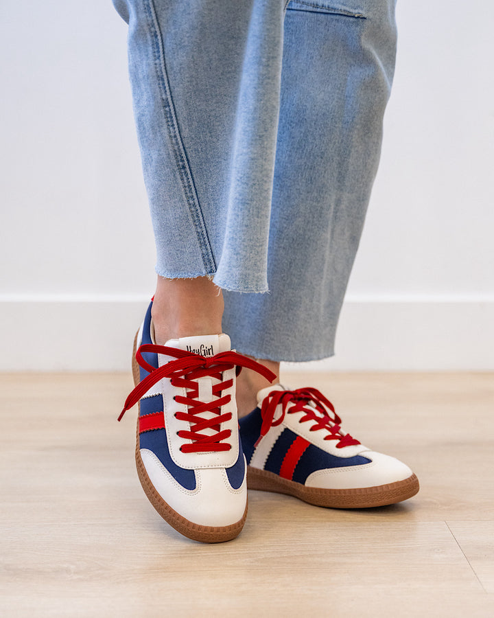 NEW! Corkys Heads Up Sneakers - Red, White and Blue Corkys Footwear