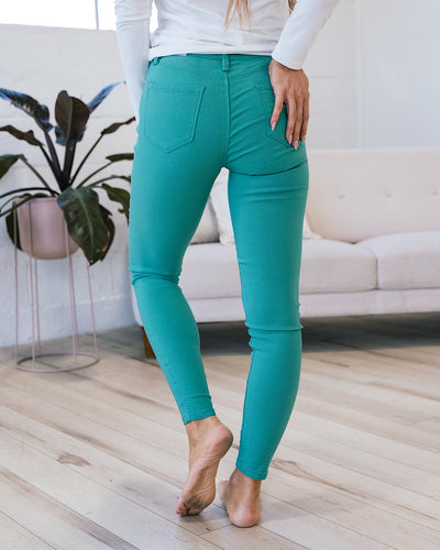 Hyperstretch Skinny Jeans - Sea Green  YMI   