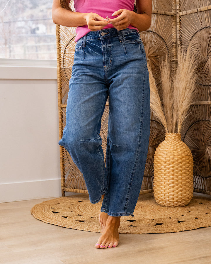 NEW! KanCan No Reason Non Distressed Barrel Jeans KanCan