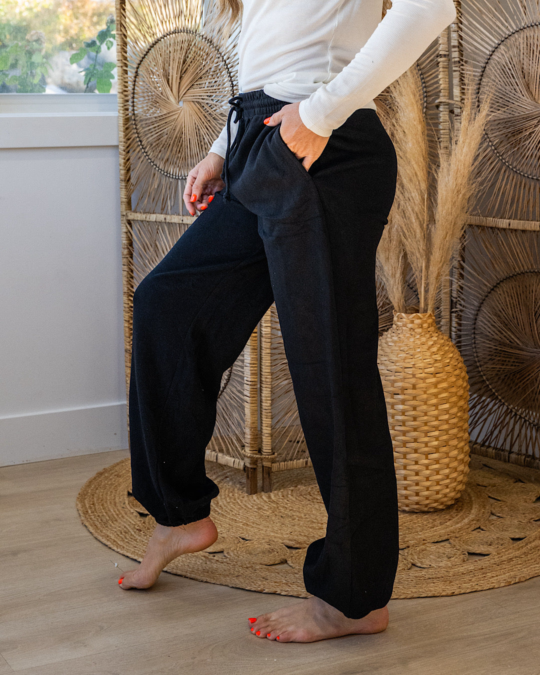 NEW! Allison Knit Joggers - Black