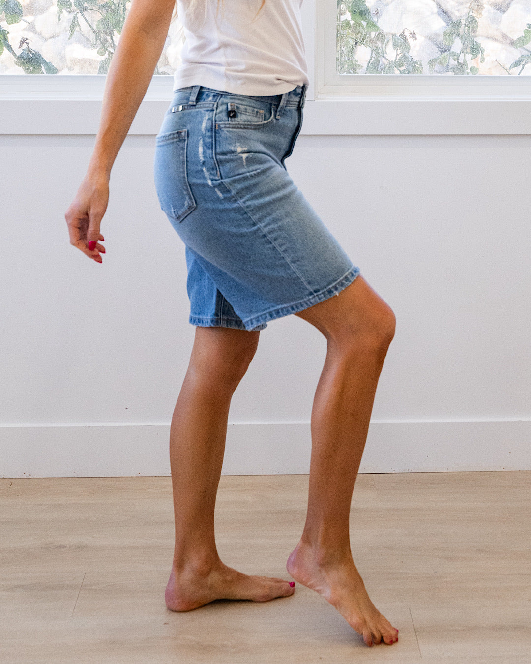 KanCan No Drama Low Slung Baggy Jean Shorts KanCan