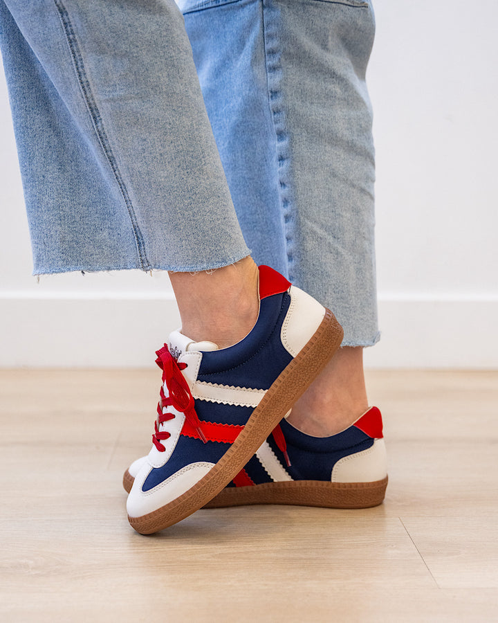 NEW! Corkys Heads Up Sneakers - Red, White and Blue Corkys Footwear
