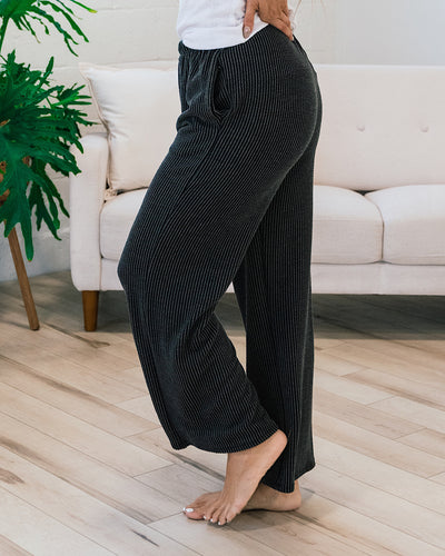 Charcoal Corded Comfy Pants FINAL SALE  Lovely Melody   