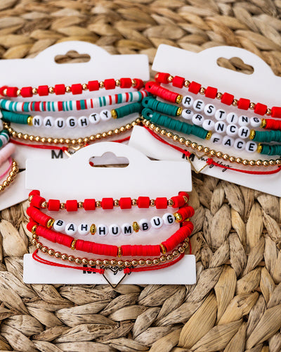 NEW! Christmas Friendship Bracelet Sets - 3 Styles FINAL SALE Mugsby