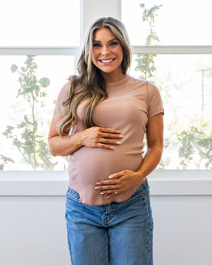 Brenley Ribbed Knit Top - Tea Green