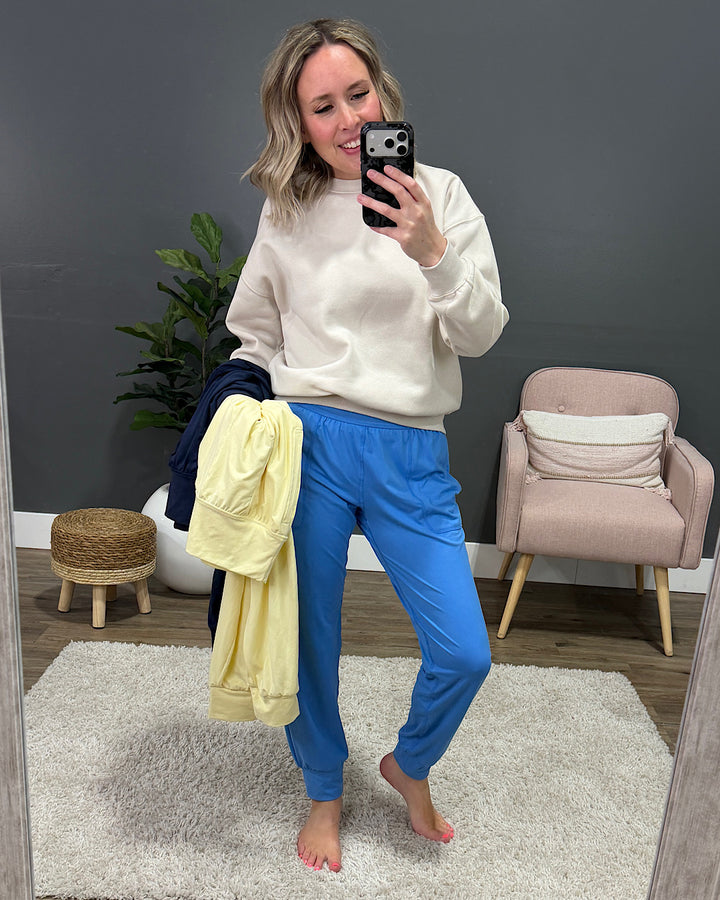 NEW! Yoga Joggers - Aqua Splash Rae Mode