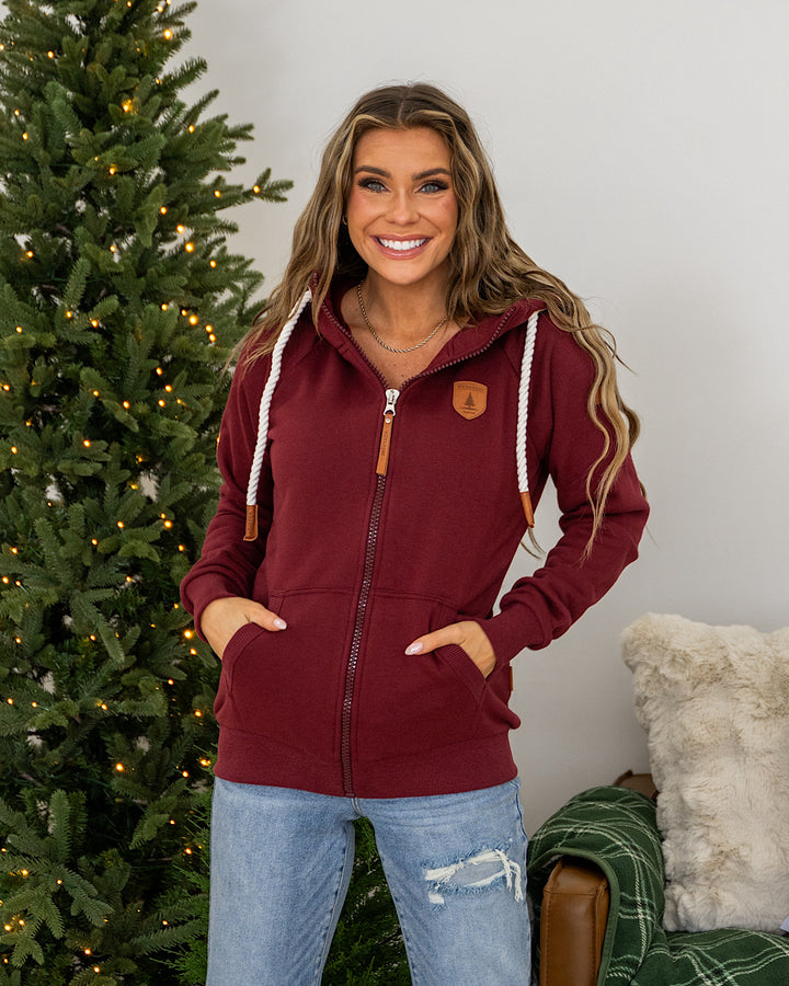 NEW! Wanakome Hera Full Zip Hoodie - Grape